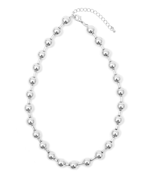 Figments（フィグメンツ）の「メタルパールネックレス（ネックレス・レディース・シルバー・FREE）」の4枚目の写真