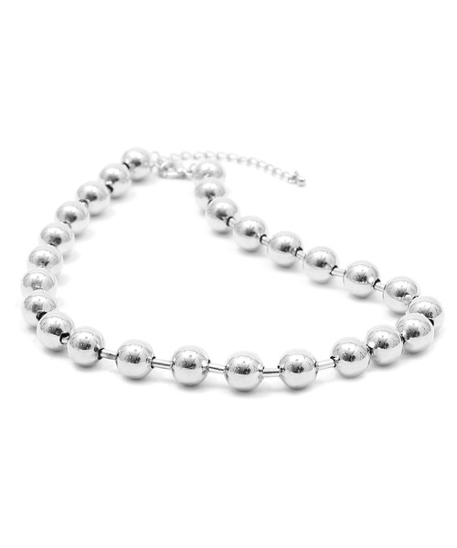 Figments（フィグメンツ）の「メタルパールネックレス（ネックレス・レディース・シルバー・FREE）」の5枚目の写真