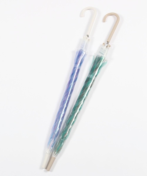 studio CLIP（スタディオクリップ）の「ジャンボビニール傘（長傘・レディース・ブルー/グリーン/ブラウン・FREE）」の8枚目の写真