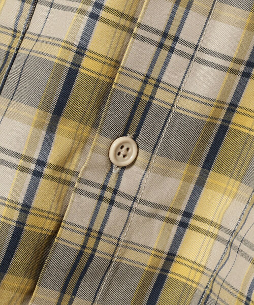 BEAMS(ビームス)の「BEAMS / T/Cツイル ワーク チェックイージーシャツ(シャツ/ブラウス・メンズ・ベージュ/グリーン・SMALL/MEDIUM/LARGE/X-LARGE)」の17枚目の写真