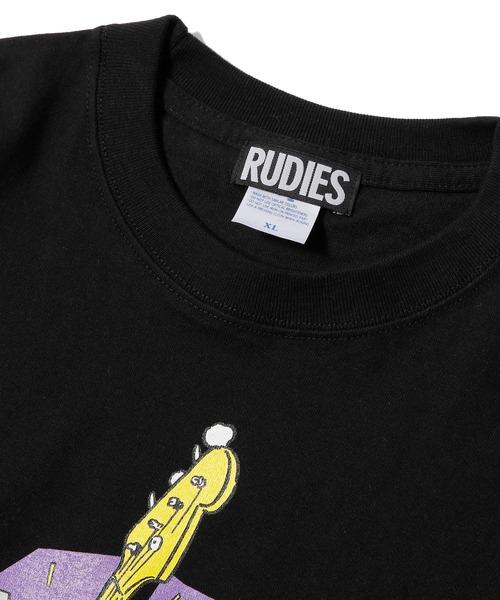 RUDIE'S（ルーディーズ）の「BANDGIRL-T（Tシャツ/カットソー・メンズ・ホワイト/ブラック・M/XXL/XL/L/S）」の5枚目の写真