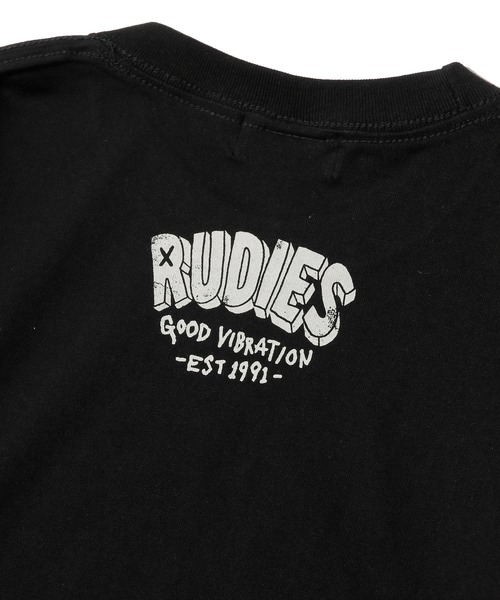 RUDIE'S（ルーディーズ）の「BANDGIRL-T（Tシャツ/カットソー・メンズ・ホワイト/ブラック・M/XXL/XL/L/S）」の8枚目の写真
