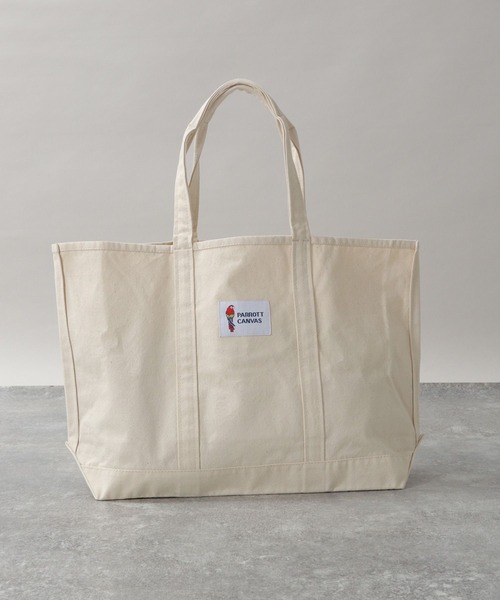 PARROTT CANVAS(パロットキャンバス)の「【PARROTT CANVAS】別注キャンバストートバッグ(トートバッグ・メンズ・ホワイト/ネイビー/グリーン・FREE)」の8枚目の写真