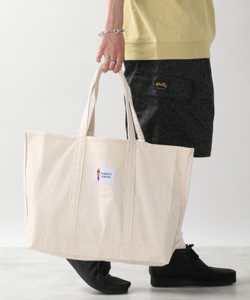 PARROTT CANVAS(パロットキャンバス)の「【PARROTT CANVAS】別注キャンバストートバッグ(トートバッグ・メンズ・ホワイト/ネイビー/グリーン・FREE)」の21枚目の写真