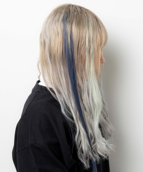 WEGO（ウィゴー）の「WEGO/ヘアピン付きカラーエクステ（ヘアピン・レディース・ブルー/ネイビー/グレー/ゴールド/ピンク・FREE）」の11枚目の写真