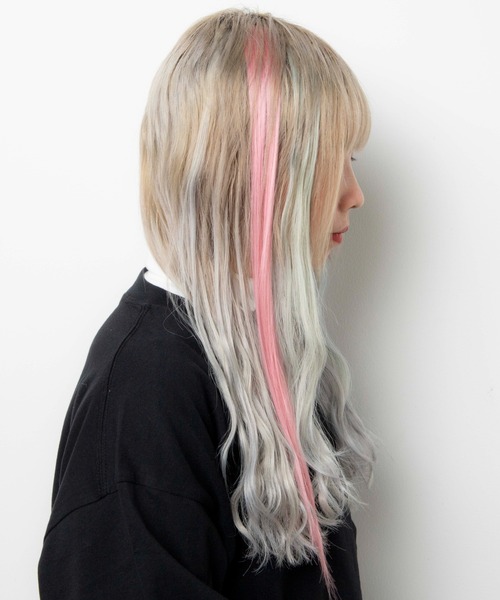 WEGO（ウィゴー）の「WEGO/ヘアピン付きカラーエクステ（ヘアピン・レディース・ブルー/ネイビー/グレー/ゴールド/ピンク・FREE）」の14枚目の写真