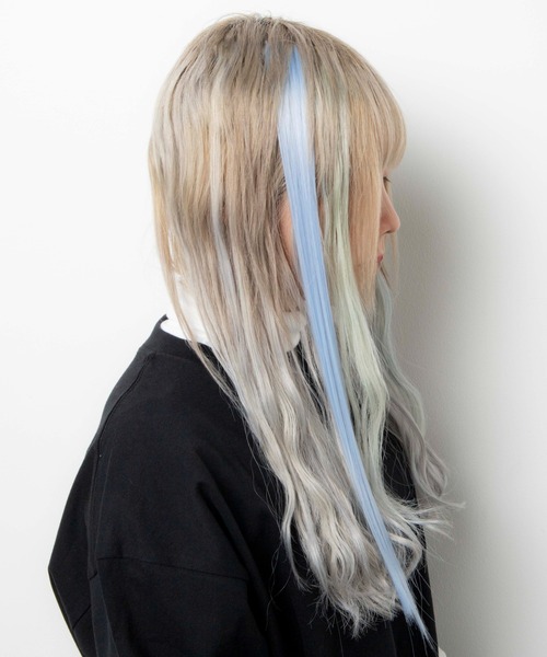 WEGO（ウィゴー）の「WEGO/ヘアピン付きカラーエクステ（ヘアピン・レディース・ブルー/ネイビー/グレー/ゴールド/ピンク・FREE）」の15枚目の写真