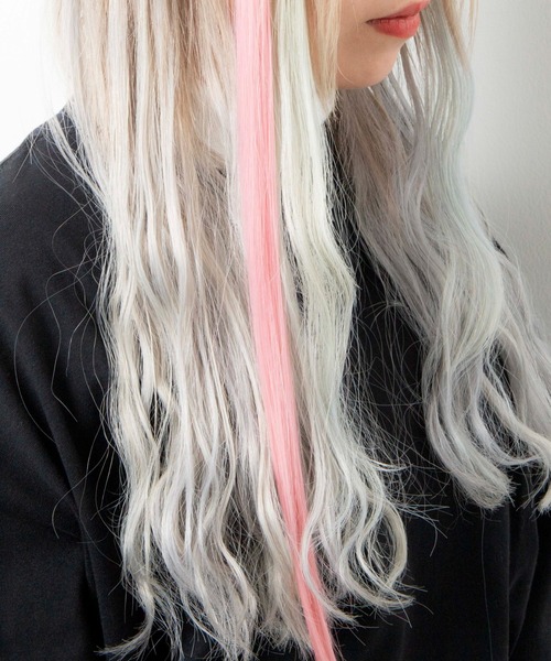 WEGO（ウィゴー）の「WEGO/ヘアピン付きカラーエクステ（ヘアピン・レディース・ブルー/ネイビー/グレー/ゴールド/ピンク・FREE）」の16枚目の写真