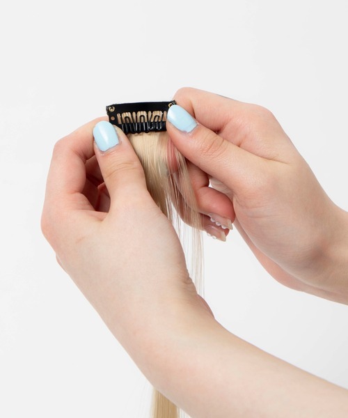 WEGO（ウィゴー）の「WEGO/ヘアピン付きカラーエクステ（ヘアピン・レディース・ブルー/ネイビー/グレー/ゴールド/ピンク・FREE）」の20枚目の写真