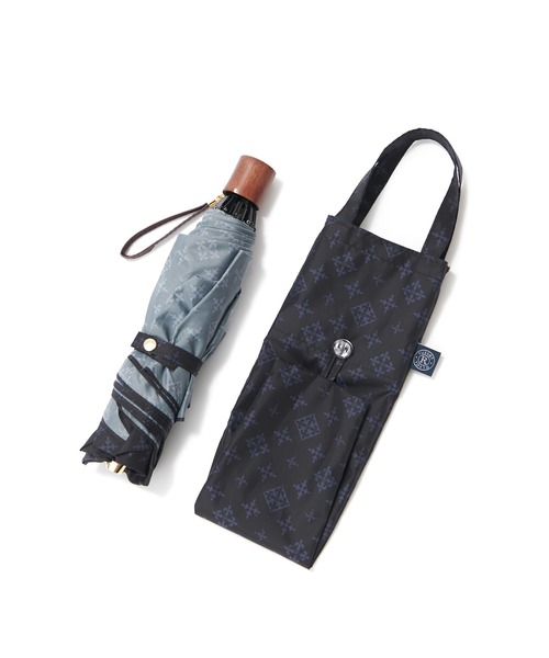 russet(ラシット)の「晴雨兼用折り畳み傘(FO-014)(折りたたみ傘・レディース・ブラック/グレー系その他・FREE)」の12枚目の写真