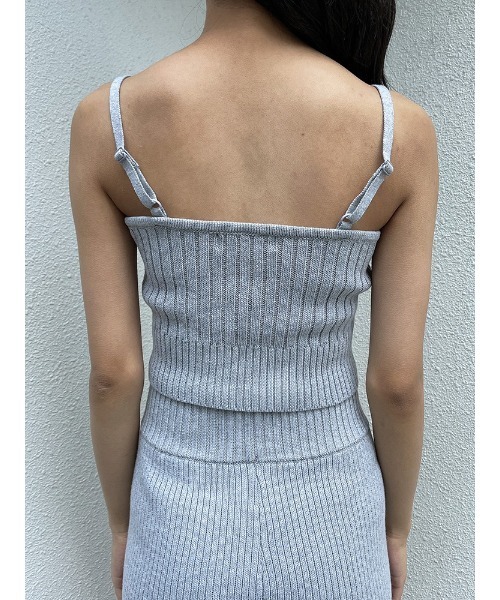 ENVYM（アンビー）の「リブニットキャミソール（キャミソール・レディース・グレー/ブラック/ベージュ・FREE）」の17枚目の写真