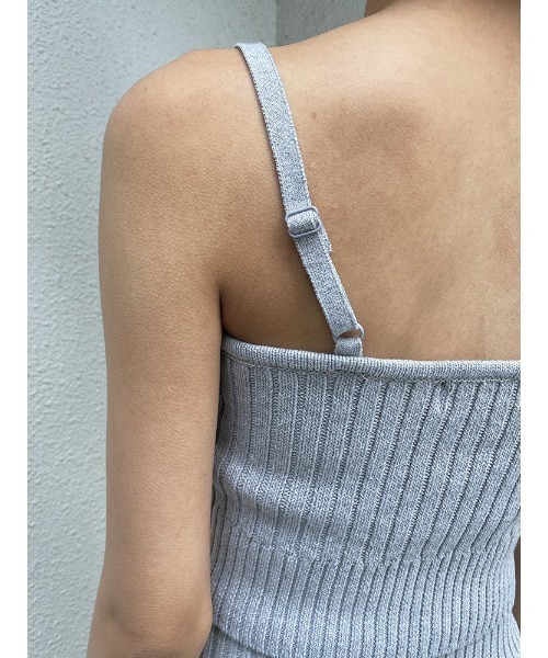 ENVYM（アンビー）の「リブニットキャミソール（キャミソール・レディース・グレー/ブラック/ベージュ・FREE）」の18枚目の写真