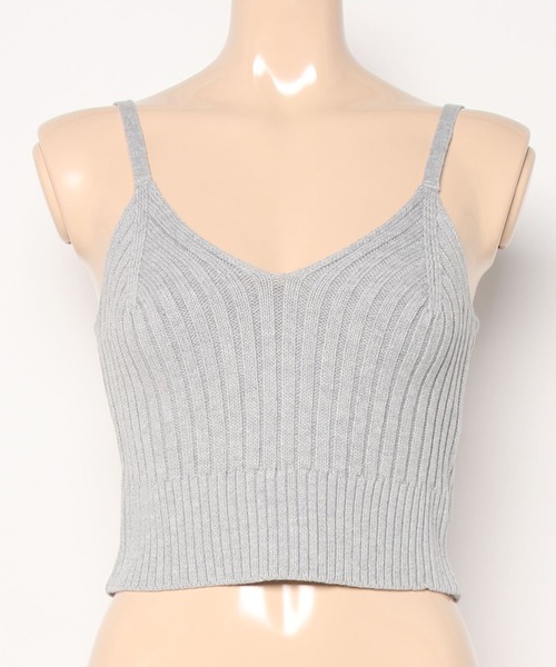 ENVYM（アンビー）の「リブニットキャミソール（キャミソール・レディース・グレー/ブラック/ベージュ・FREE）」の22枚目の写真