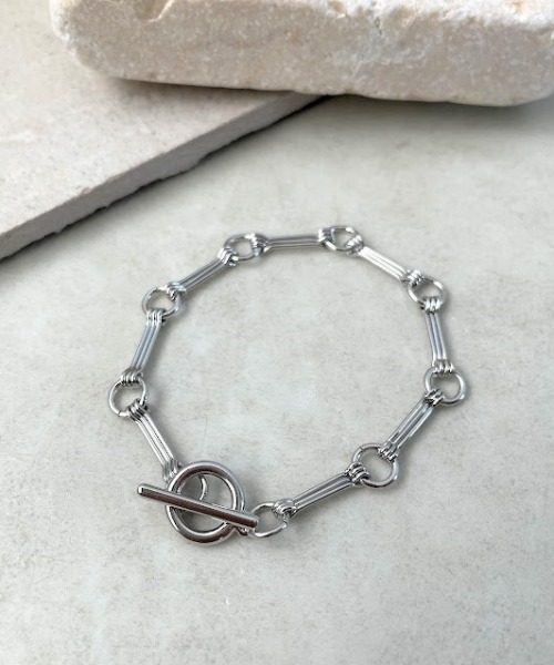 Three Four Time（ｽﾘｰﾌｫｰﾀｲﾑ）の「スティックチェーンブレスレット（ブレスレット・レディース・シルバー/ゴールド・FREE）」の4枚目の写真