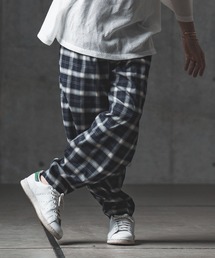 mp10066-Plaid pattern balloon silhouette pants パンツ