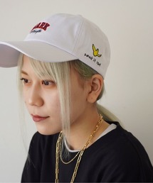 （What it isNt）ART BY MARKGONZALES（ワットイットイズント）の「【（What it isNt）ART BY MARKGONZALES】刺繍 ローキャップ（キャップ）」