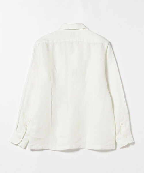 BRILLA per il gusto（ブリッラペルイルグースト）の「Brilla per il gusto / リネン ソリッド オープンカラー シャツ（シャツ/ブラウス・メンズ・ホワイト/ブラウン/ベージュ/ネイビー・MEDIUM/X-SMALL/SMALL/LARGE）」の15枚目の写真