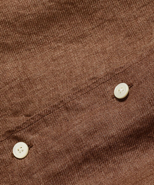 BRILLA per il gusto（ブリッラペルイルグースト）の「Brilla per il gusto / リネン ソリッド オープンカラー シャツ（シャツ/ブラウス・メンズ・ホワイト/ブラウン/ベージュ/ネイビー・MEDIUM/X-SMALL/SMALL/LARGE）」の21枚目の写真