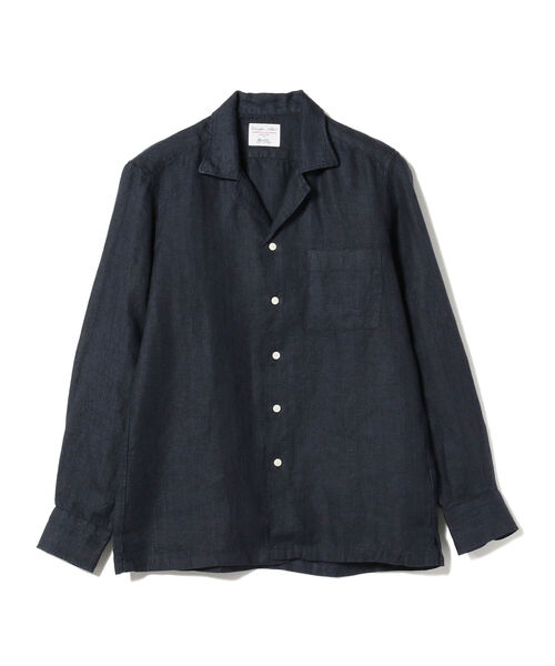 BRILLA per il gusto（ブリッラペルイルグースト）の「Brilla per il gusto / リネン ソリッド オープンカラー シャツ（シャツ/ブラウス・メンズ・ホワイト/ブラウン/ベージュ/ネイビー・MEDIUM/X-SMALL/SMALL/LARGE）」の22枚目の写真