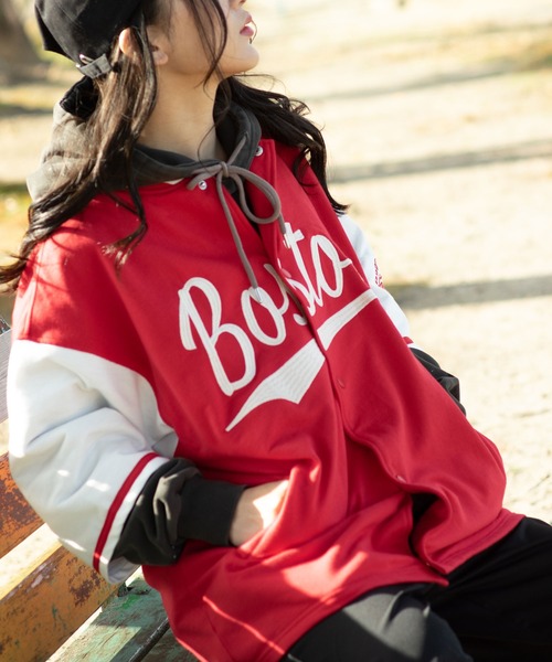 SITRY（シトリー）の「Oversize half sleeve Stadium Jacket/オーバー