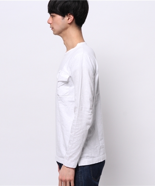 OUTLET（アウトレット）の「【WHO'S WHO gallery】GGルーズポケットTEE（Tシャツ/カットソー・メンズ・チャコールグレー/ホワイト・FREE）」の4枚目の写真