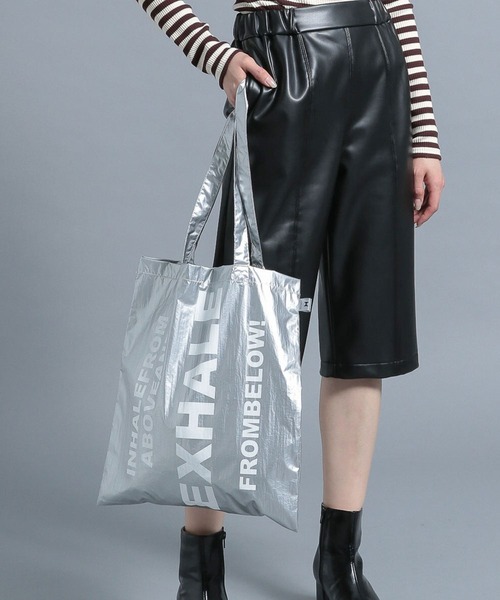 HEREIAM(ヘレイアム)の「【HEREIAM】EXHALEトートバッグ(エコバッグ/サブバッグ・レディース・ライトブルー/ブラック/オレンジ/その他9・FREE)」の4枚目の写真