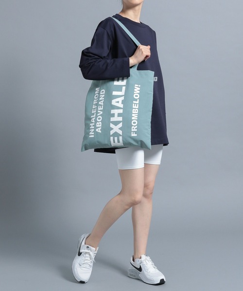 HEREIAM(ヘレイアム)の「【HEREIAM】EXHALEトートバッグ(エコバッグ/サブバッグ・レディース・ライトブルー/ブラック/オレンジ/その他9・FREE)」の7枚目の写真