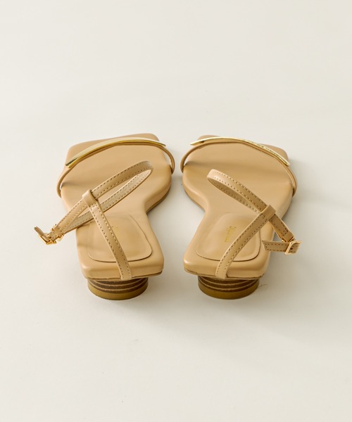 mystic（ミスティック）の「[otonamystic] ゴールドプレートサンダル（サンダル・レディース・ブラウン/ベージュ/グリーン・36/37/38）」の8枚目の写真