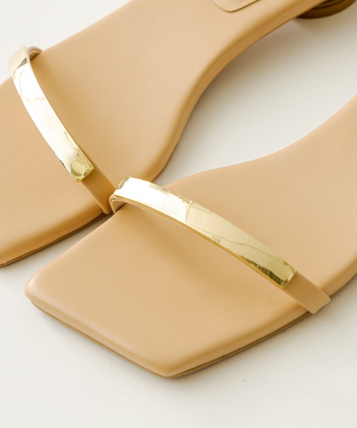 mystic（ミスティック）の「[otonamystic] ゴールドプレートサンダル（サンダル・レディース・ブラウン/ベージュ/グリーン・36/37/38）」の11枚目の写真