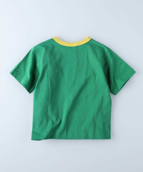 Champion（チャンピオン）の「【Champion】リンガーＴシャツ（Tシャツ/カットソー・キッズ・ホワイト/ブルー/グリーン・120/140/130/105）」の6枚目の写真