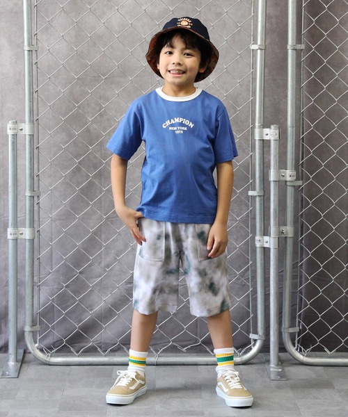 Champion（チャンピオン）の「【Champion】リンガーＴシャツ（Tシャツ/カットソー・キッズ・ホワイト/ブルー/グリーン・120/140/130/105）」の14枚目の写真