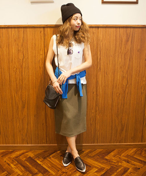 Champion(チャンピオン)の「【Gina掲載】【カタログ掲載】(CHAMPION/ROSEBUD) CWSF331 20S/1 JERSEY SLEEVELESS POCKET TEE(Tシャツ/カットソー・レディース・ホワイト/グレー/イエロー/ブラック/ネイビー/ラベンダー・S/M)」の8枚目の写真