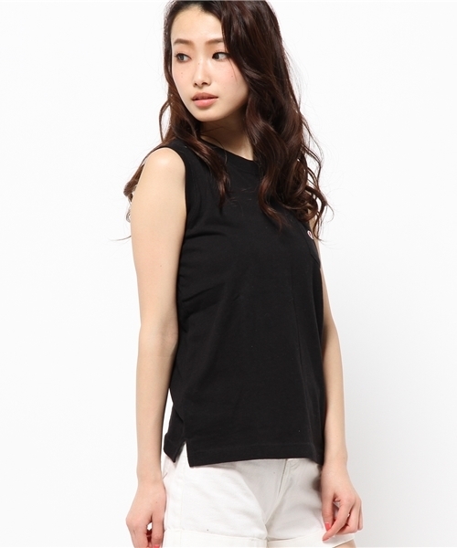 Champion(チャンピオン)の「【Gina掲載】【カタログ掲載】(CHAMPION/ROSEBUD) CWSF331 20S/1 JERSEY SLEEVELESS POCKET TEE(Tシャツ/カットソー・レディース・ホワイト/グレー/イエロー/ブラック/ネイビー/ラベンダー・S/M)」の1枚目の写真