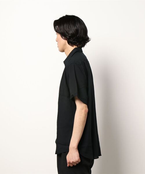 BACK NUMBER（バックナンバー）の「接触冷感の生地で夏でも涼しく【BACK NUMBER】「COOL」半袖シャツ（シャツ/ブラウス・メンズ・ブラック/ブルー/ホワイト×ブルー/ホワイト/サックスブルー/ケリー・L/M/S/XL）」の7枚目の写真