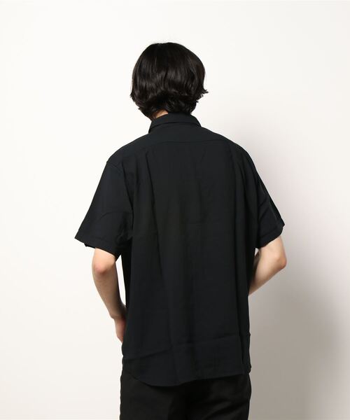 BACK NUMBER（バックナンバー）の「接触冷感の生地で夏でも涼しく【BACK NUMBER】「COOL」半袖シャツ（シャツ/ブラウス・メンズ・ブラック/ブルー/ホワイト×ブルー/ホワイト/サックスブルー/ケリー・L/M/S/XL）」の8枚目の写真