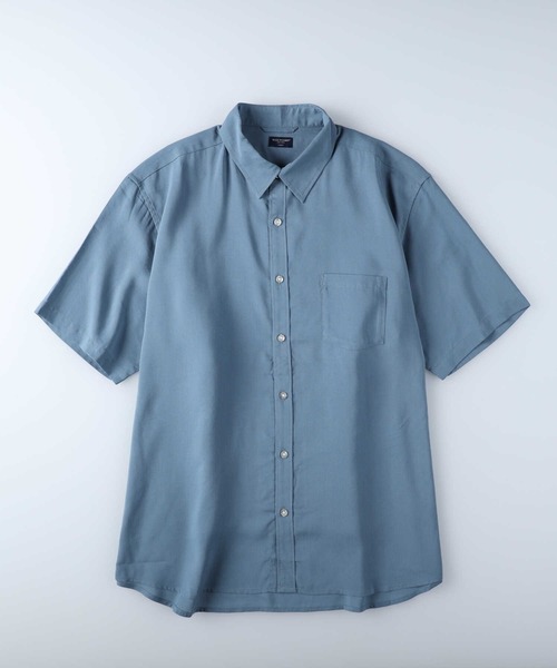 BACK NUMBER（バックナンバー）の「接触冷感の生地で夏でも涼しく【BACK NUMBER】「COOL」半袖シャツ（シャツ/ブラウス・メンズ・ブラック/ブルー/ホワイト×ブルー/ホワイト/サックスブルー/ケリー・L/M/S/XL）」の17枚目の写真