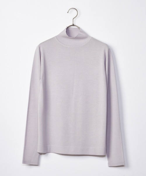 INED CLARO（イネドクラロ）の「ウォッシャブルウールハイネックニット（ニット/セーター・レディース・グレー/ブラック/ホワイト・フリー）」の15枚目の写真