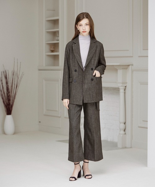 INED CLARO（イネドクラロ）の「ウォッシャブルウールハイネックニット（ニット/セーター・レディース・グレー/ブラック/ホワイト・フリー）」の18枚目の写真