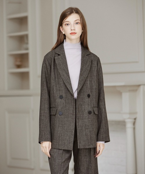 INED CLARO（イネドクラロ）の「ウォッシャブルウールハイネックニット（ニット/セーター・レディース・グレー/ブラック/ホワイト・フリー）」の19枚目の写真