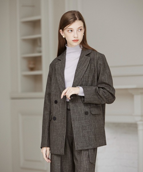 INED CLARO（イネドクラロ）の「ウォッシャブルウールハイネックニット（ニット/セーター・レディース・グレー/ブラック/ホワイト・フリー）」の20枚目の写真