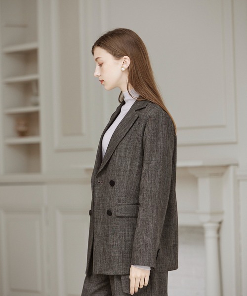 INED CLARO（イネドクラロ）の「ウォッシャブルウールハイネックニット（ニット/セーター・レディース・グレー/ブラック/ホワイト・フリー）」の21枚目の写真