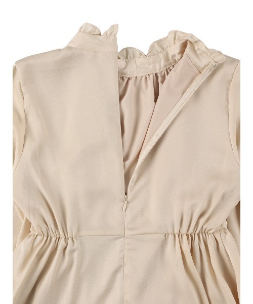 MIRO AMURETTE（ミロアミュレット）の「flare tiered one piece/襟付きティアードワンピース（ワンピース・レディース・ベージュ・SMALL/MEDIUM）」の16枚目の写真