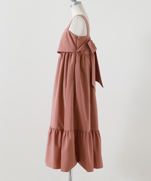 Cheek（チーク）の「バックリボンティアードジャンスカ（ジャンパースカート・レディース・ブラック/グリーン/ピンク・MEDIUM）」の16枚目の写真