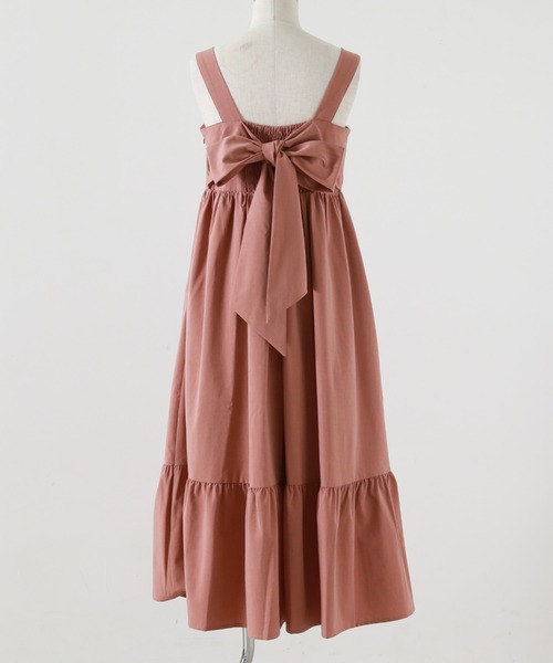 Cheek（チーク）の「バックリボンティアードジャンスカ（ジャンパースカート・レディース・ブラック/グリーン/ピンク・MEDIUM）」の15枚目の写真