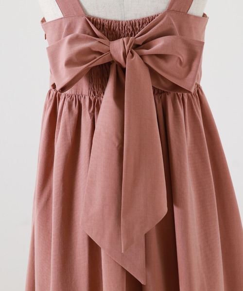 Cheek（チーク）の「バックリボンティアードジャンスカ（ジャンパースカート・レディース・ブラック/グリーン/ピンク・MEDIUM）」の14枚目の写真