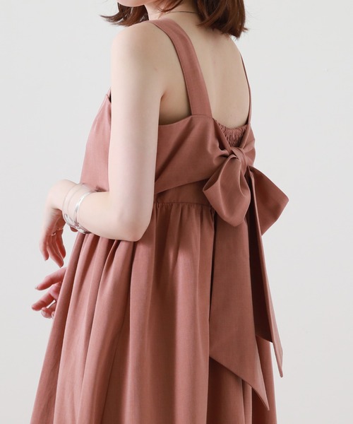 Cheek（チーク）の「バックリボンティアードジャンスカ（ジャンパースカート・レディース・ブラック/グリーン/ピンク・MEDIUM）」の20枚目の写真