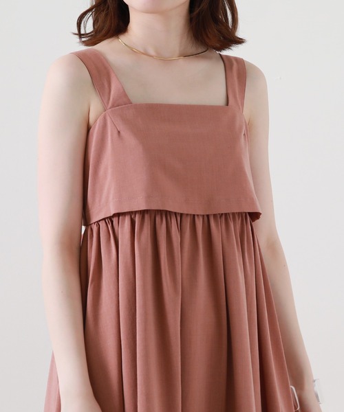 Cheek（チーク）の「バックリボンティアードジャンスカ（ジャンパースカート・レディース・ブラック/グリーン/ピンク・MEDIUM）」の19枚目の写真