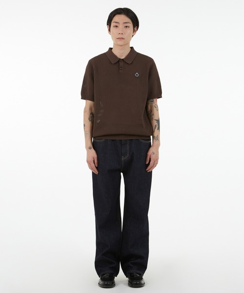 LMC】MESH KNIT POLO SHIRT / エルエムシー メッシュ ニット