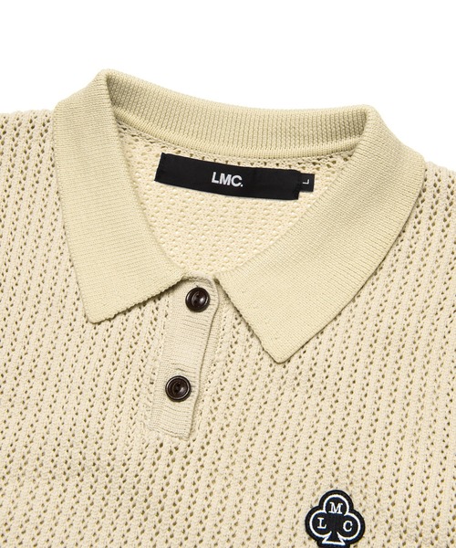 【LMC】★メッシュニットポロシャツ★ LMC】MESH KNIT POLO SHIRT / エルエムシー メッシュ ニット