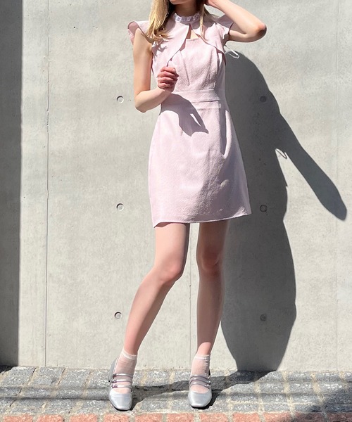 TITTY&CO.（ティティーアンドコー）の「【TITTY&CO.】ストライプミニワンピース（ワンピース・レディース・ブラック/ピンク/ブルー・SMALL/MEDIUM）」の11枚目の写真